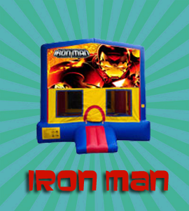Iron Man bounce house