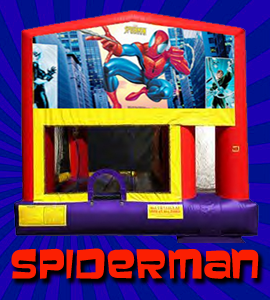 Spiderman inflatable bounce house